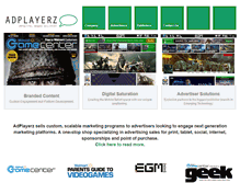 Tablet Screenshot of adplayerz.com